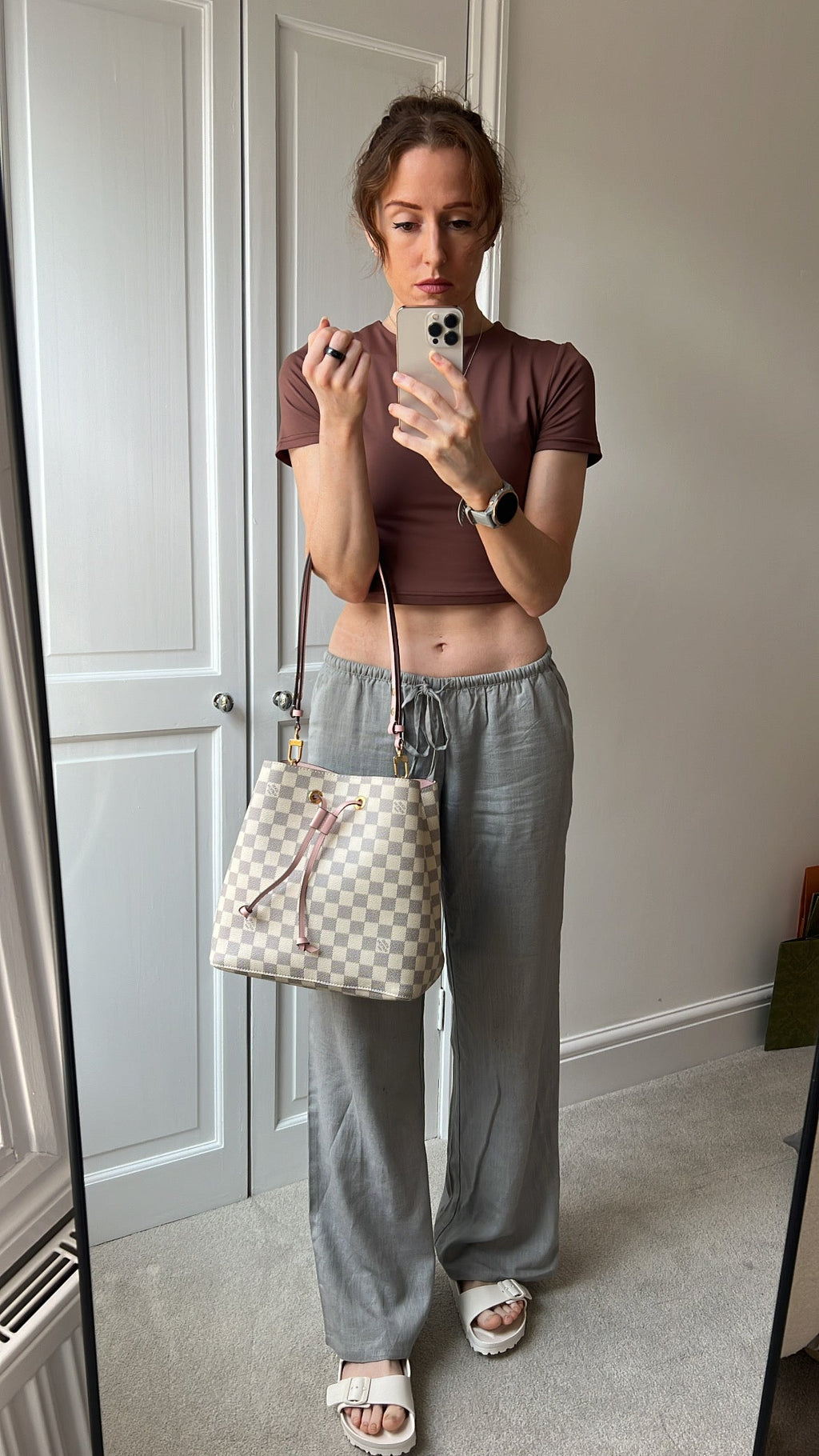 Louis Vuitton Neo Noe Damier Azur Rose Poudre (RRP £1,610)