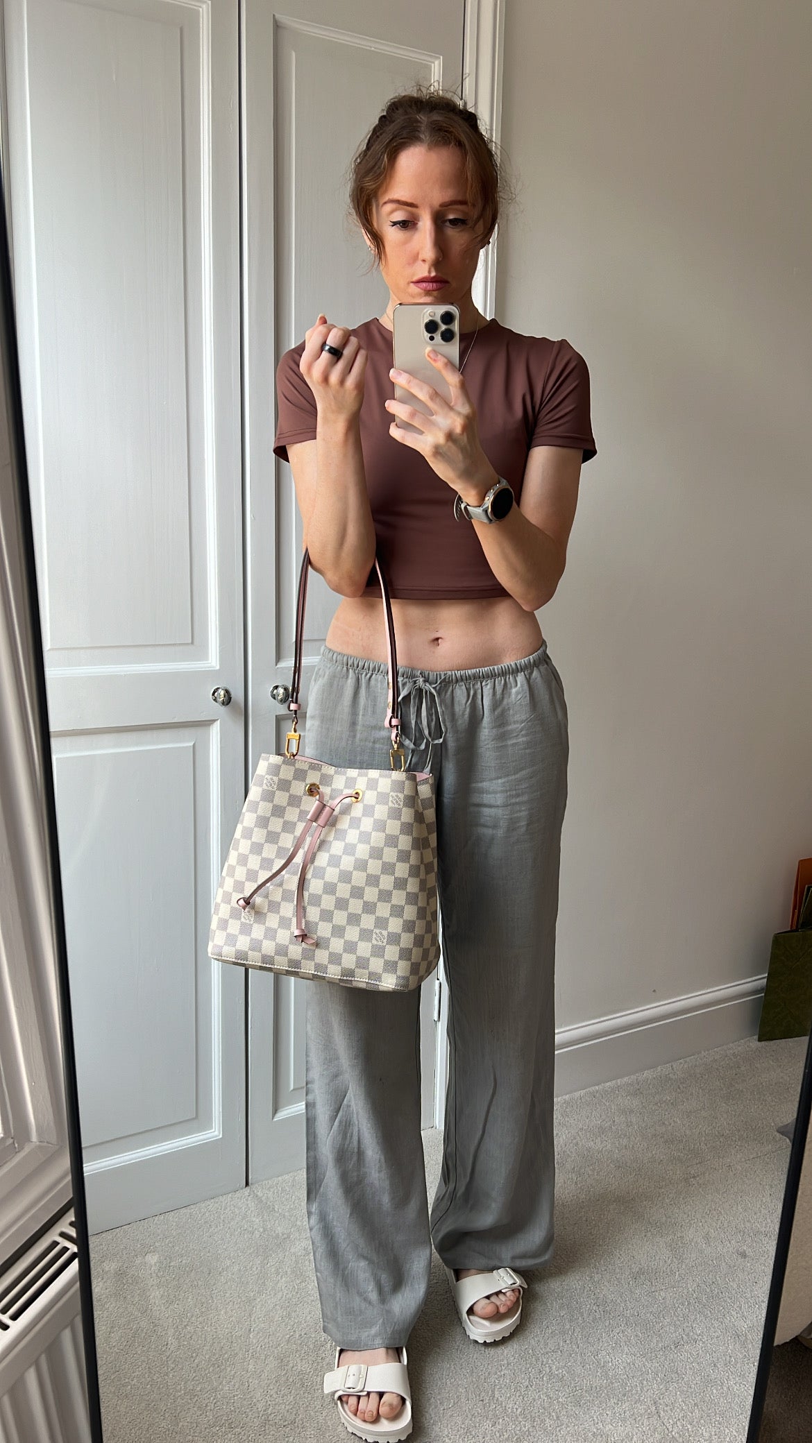 Louis Vuitton Neo Noe Damier Azur Rose Poudre (RRP £1,610)