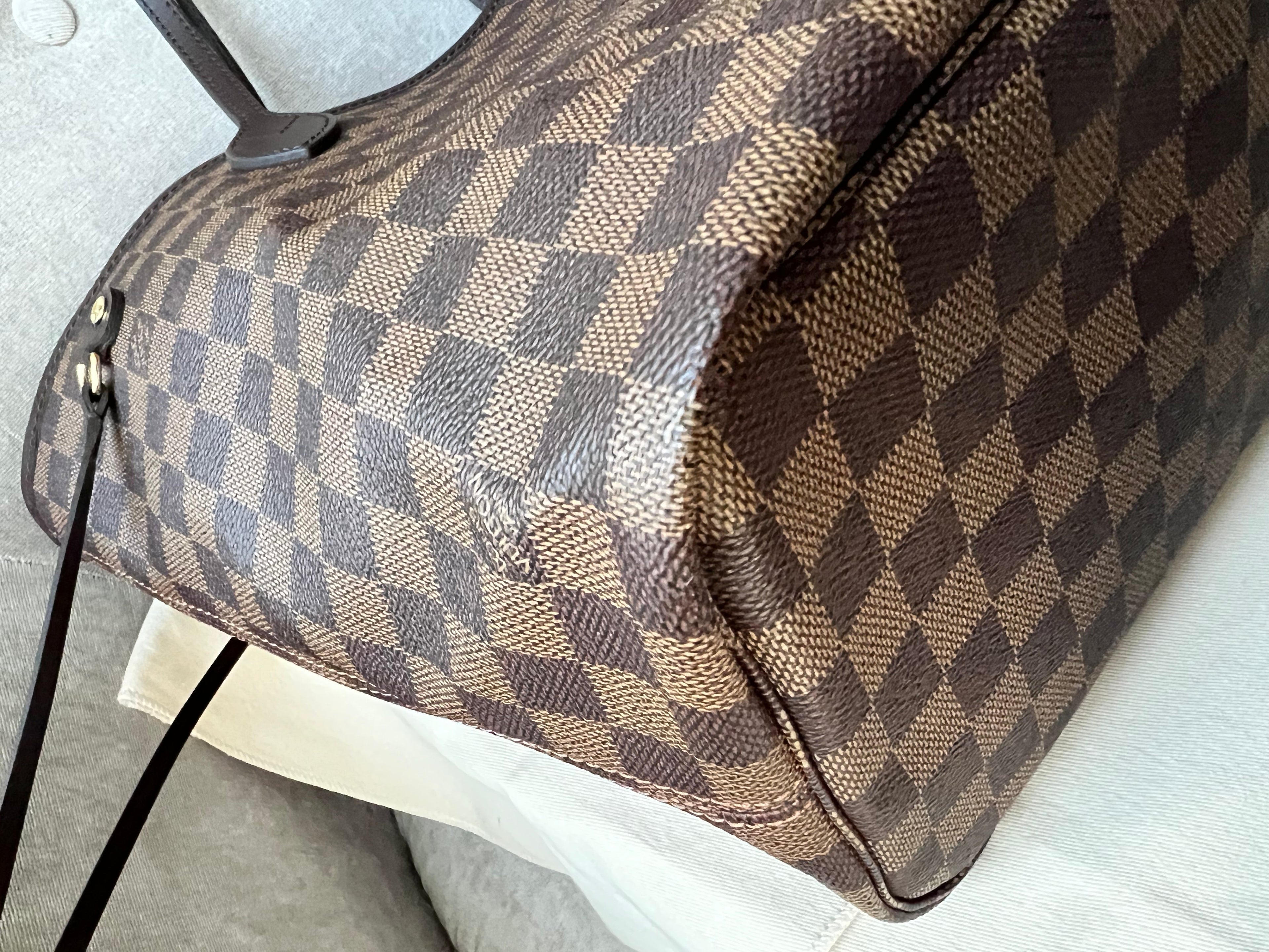 Louis Vuitton Neverfull MM Damier Ebene Rose Ballerine (RRP £1,410)