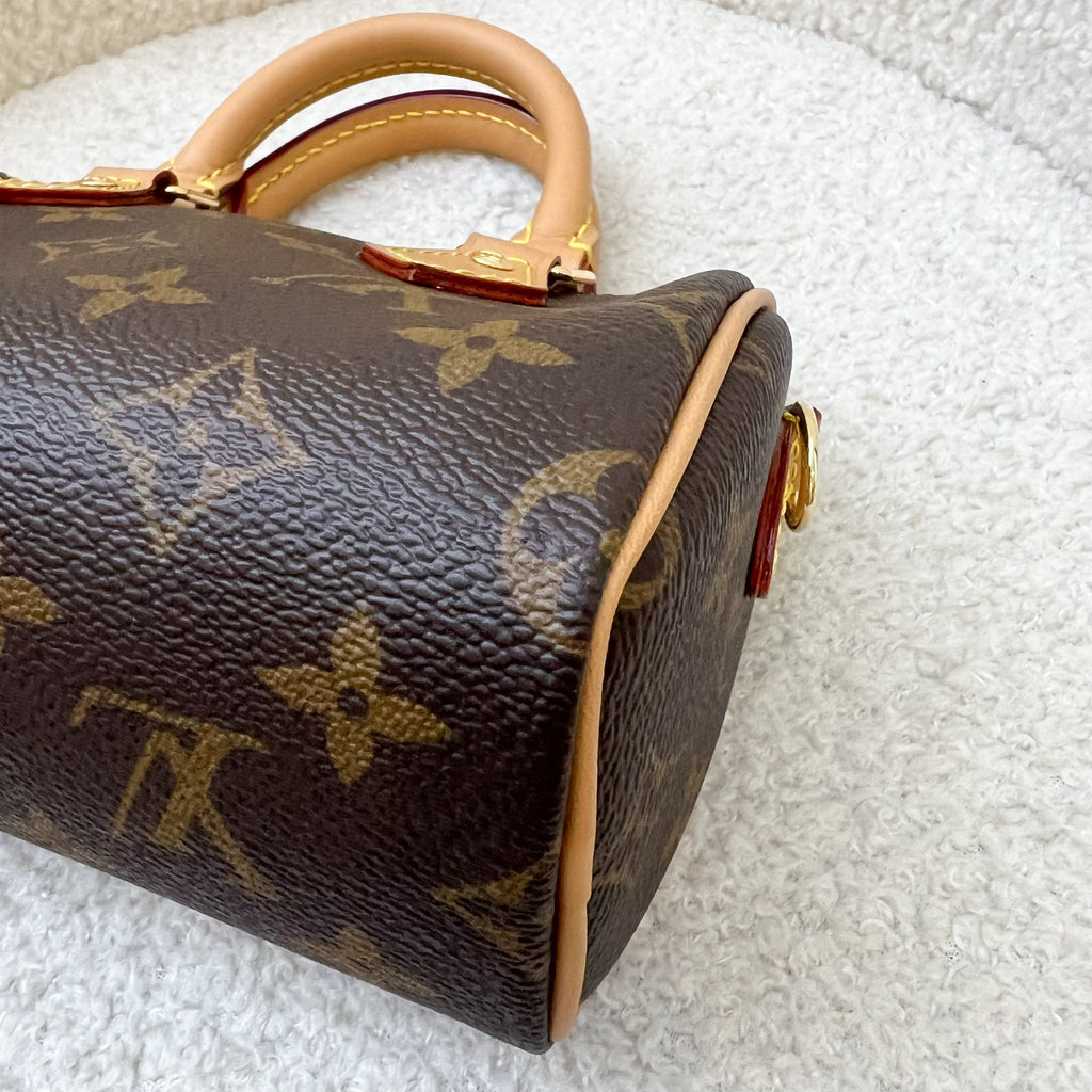 LV Nano Speedy in Monogram Canvas and GHW
