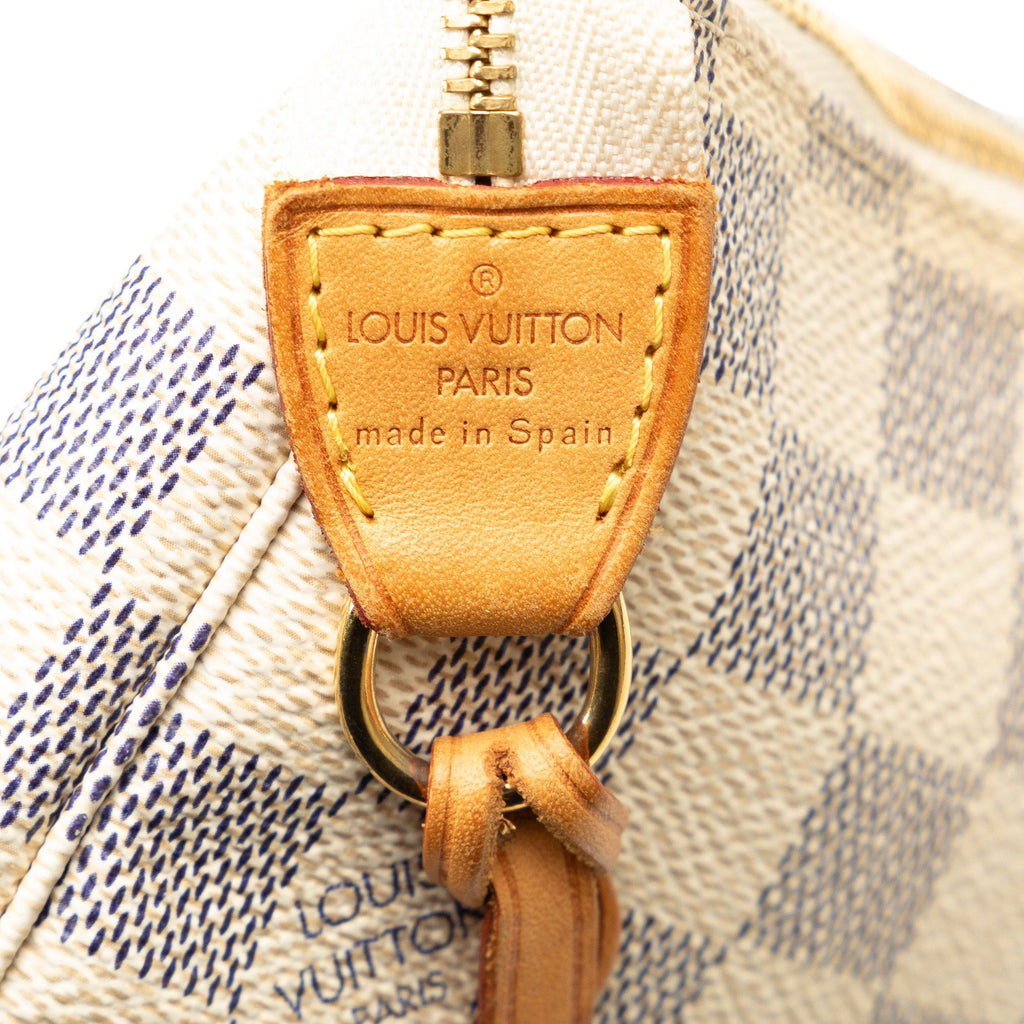 Beige Louis Vuitton Damier Azur Pochette Accessoires