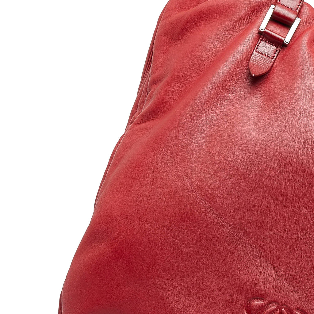 Red Loewe Anagram Tote Bag