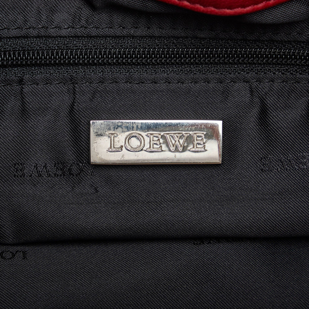 Red Loewe Anagram Tote Bag