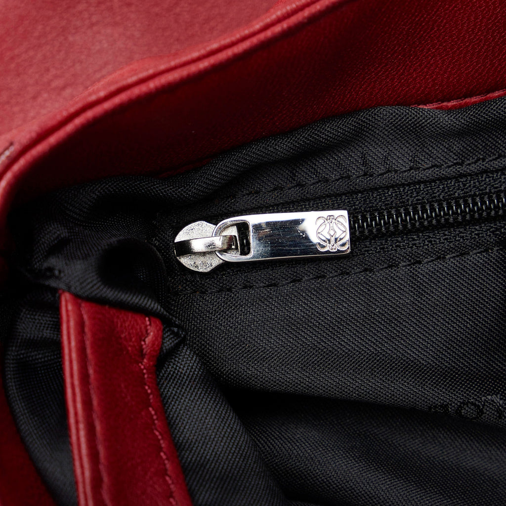 Red Loewe Anagram Tote Bag