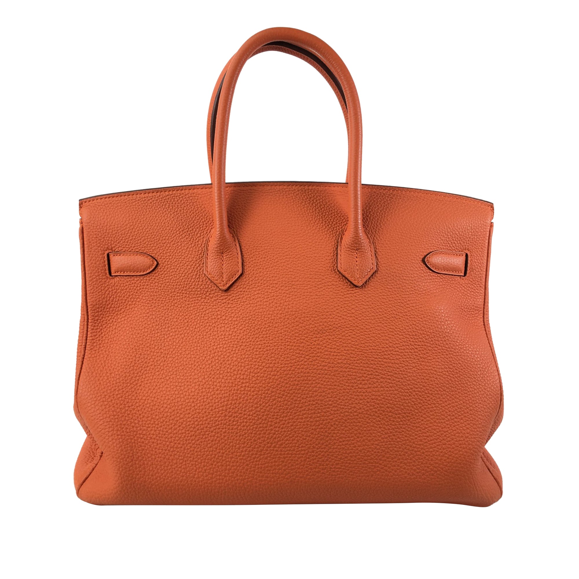 HermÃƒÆ’Ã‚Â¨s Birkin 35 Orange Retourne Togo Palladium