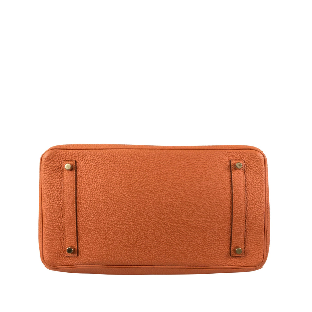 HermÃƒÆ’Ã‚Â¨s Birkin 35 Orange Retourne Togo Palladium