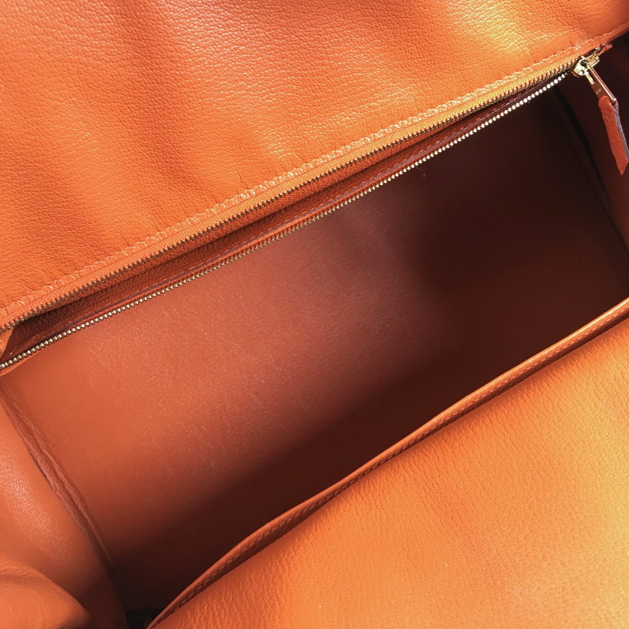 HermÃƒÆ’Ã‚Â¨s Birkin 35 Orange Retourne Togo Palladium