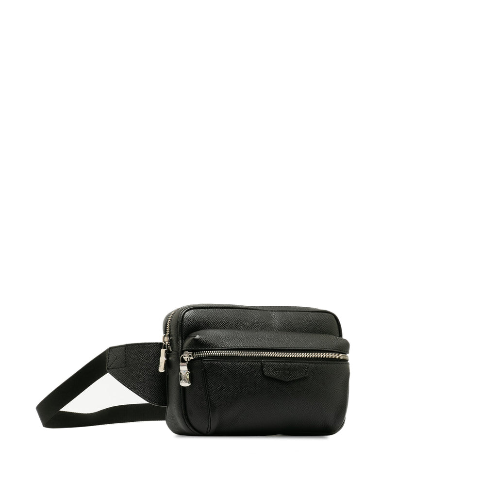 Black Louis Vuitton Taiga Outdoor Bumbag Belt Bag