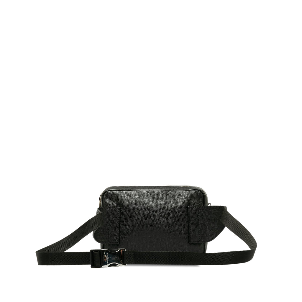 Black Louis Vuitton Taiga Outdoor Bumbag Belt Bag