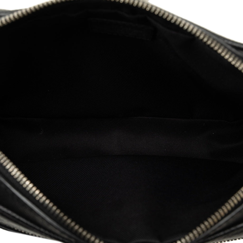 Black Louis Vuitton Taiga Outdoor Bumbag Belt Bag
