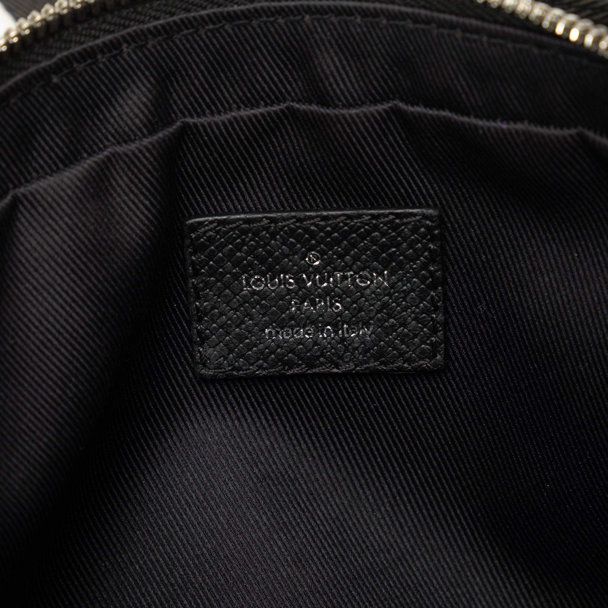 Black Louis Vuitton Taiga Outdoor Bumbag Belt Bag