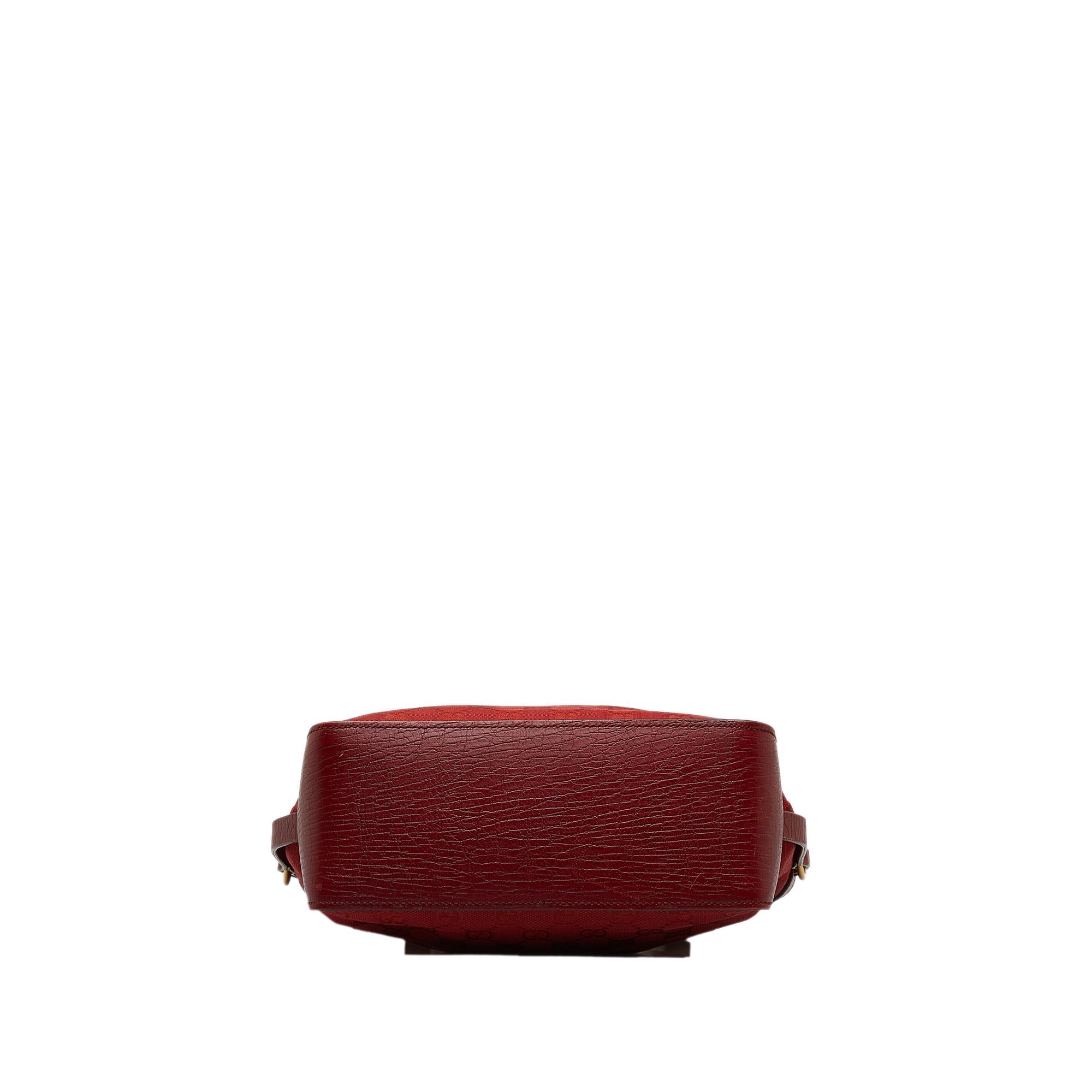 Red Gucci GG Canvas Belt Tote Bag