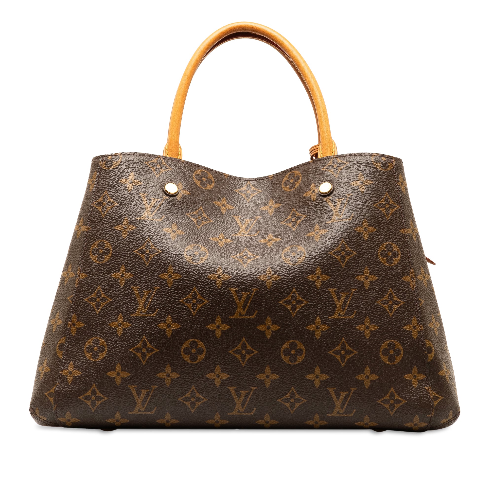 Brown Louis Vuitton Monogram Montaigne MM Satchel