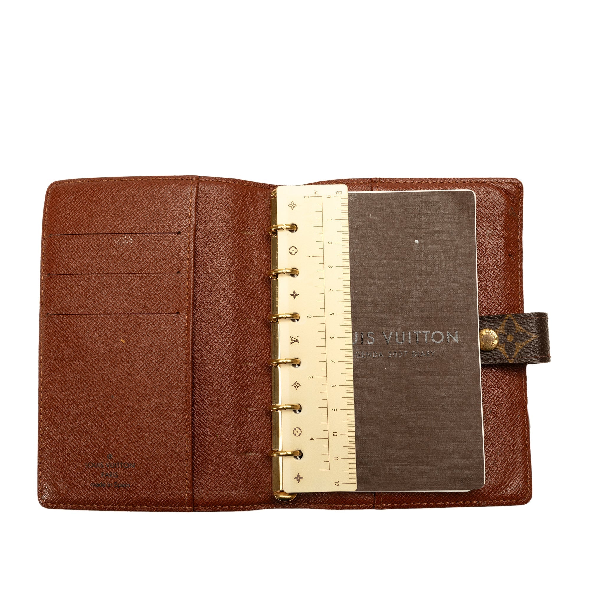 Brown Louis Vuitton Monogram Agenda PM