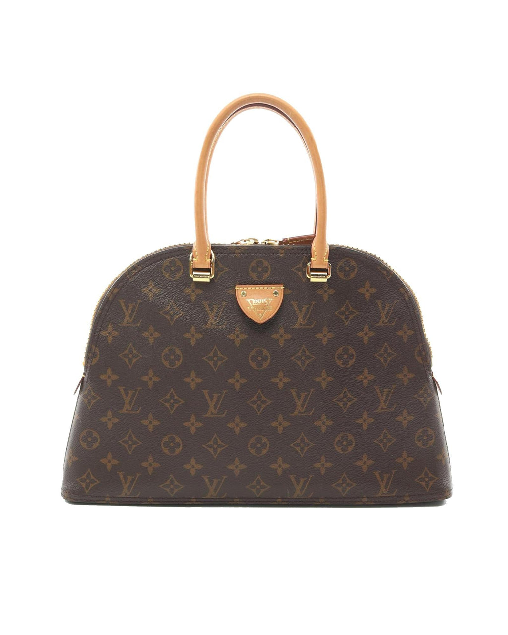 Monogram Canvas Top Zip Tote with Vachetta Leather Handles