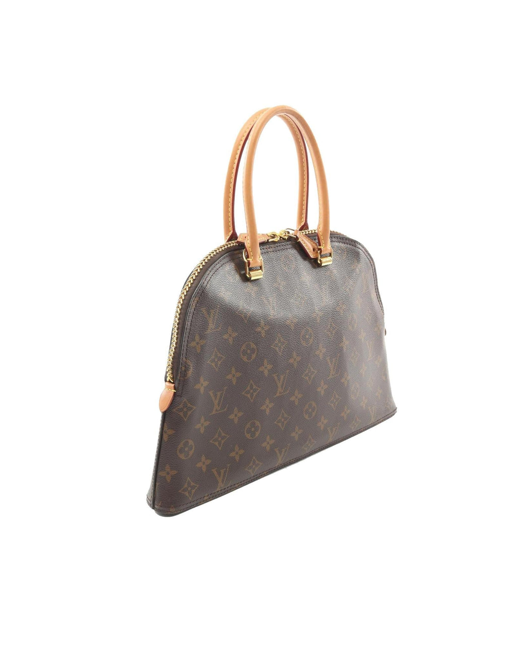 Monogram Canvas Top Zip Tote with Vachetta Leather Handles