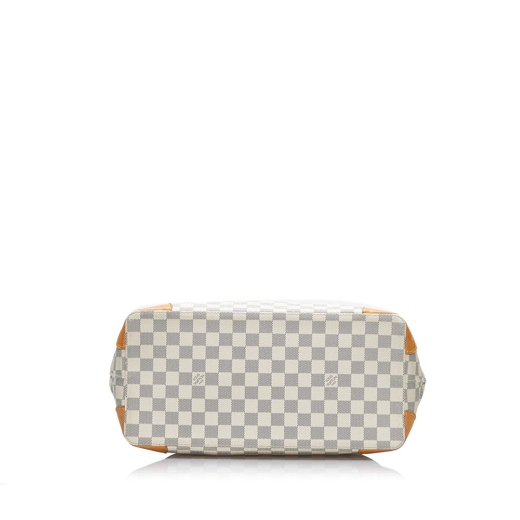 White Louis Vuitton Damier Azur Hampstead MM Tote Bag