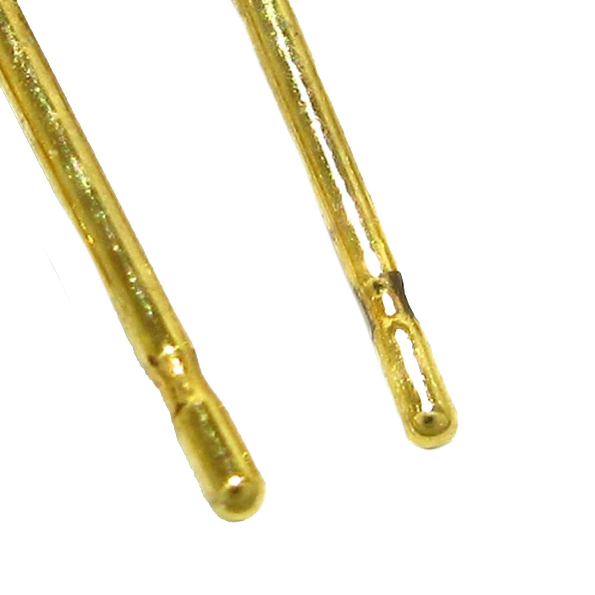 Gold Louis Vuitton Bubbles Inclusion Resin Hoop Earrings