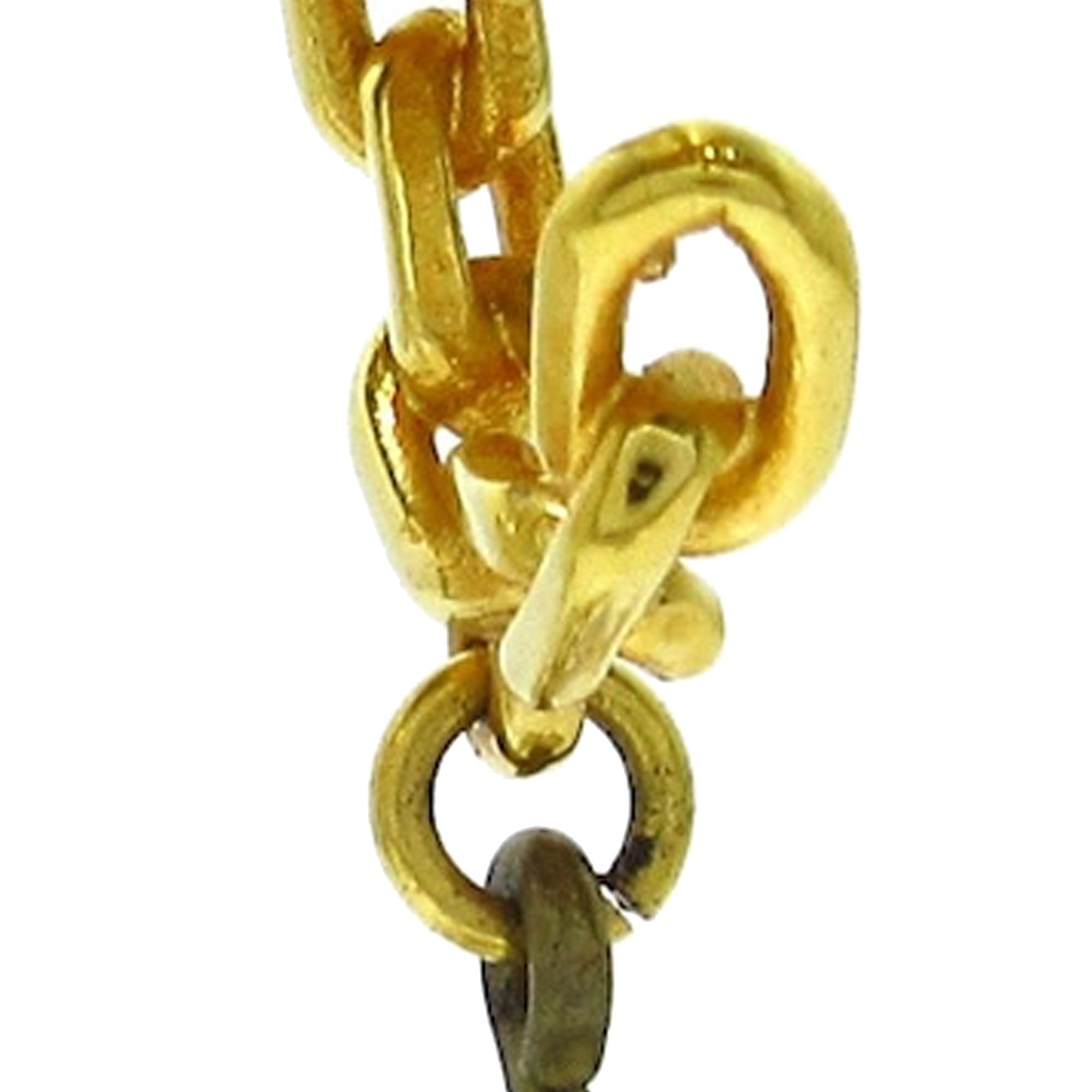 Gold Louis Vuitton Bubbles Inclusion Resin Hoop Earrings