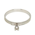 Gray Louis Vuitton Kelly H Lock Bangle Costume Bracelet