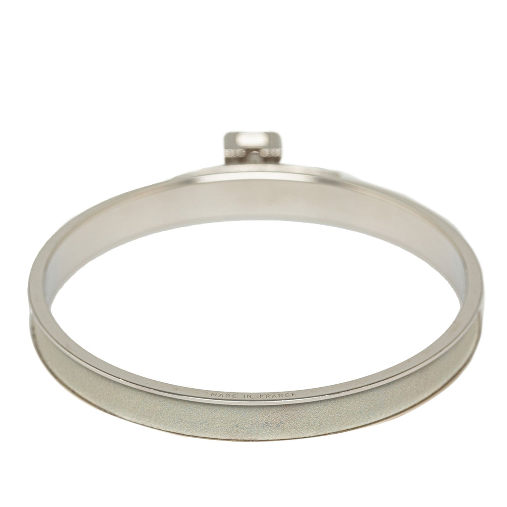 Gray Louis Vuitton Kelly H Lock Bangle Costume Bracelet