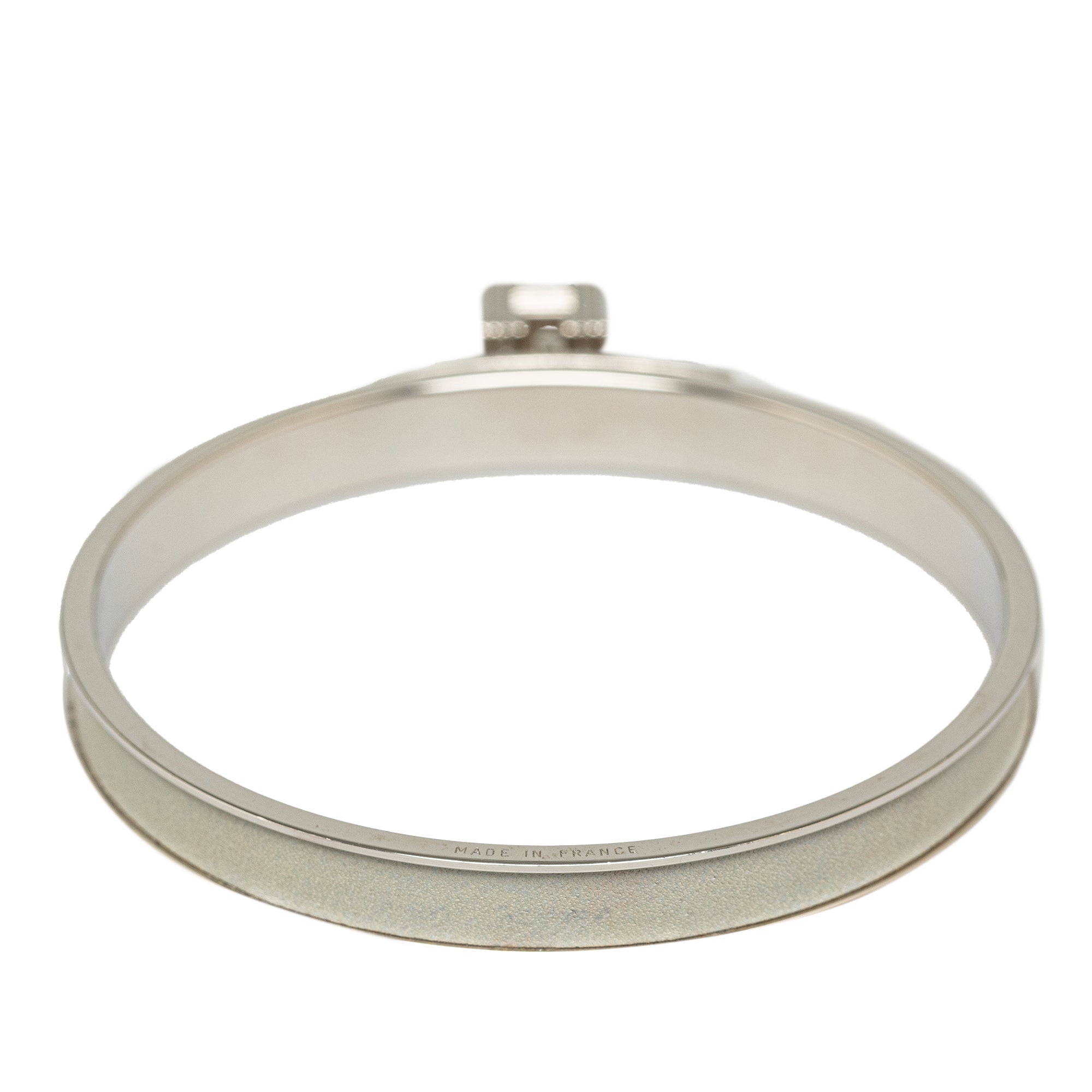 Gray Louis Vuitton Kelly H Lock Bangle Costume Bracelet
