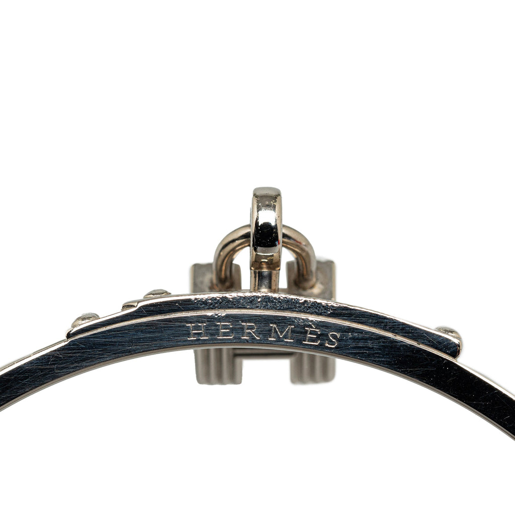 Gray Louis Vuitton Kelly H Lock Bangle Costume Bracelet