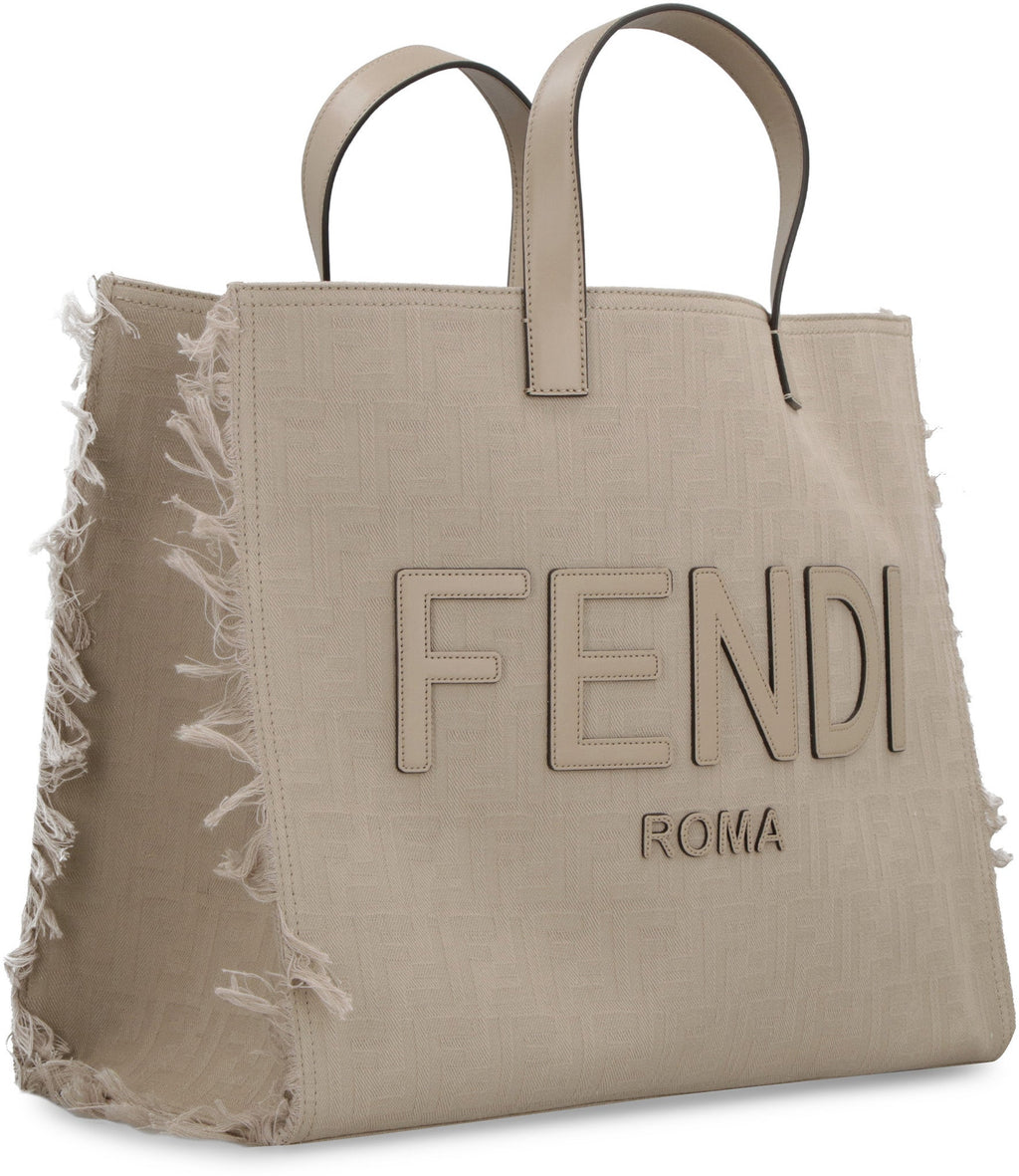 JACQUARD FABRIC TOTE