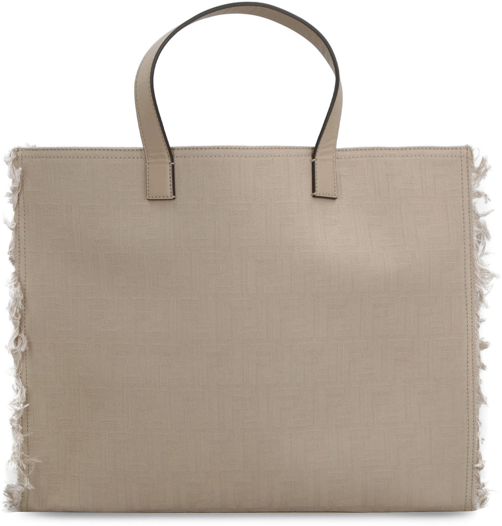 JACQUARD FABRIC TOTE