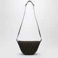 Fendi Melon Small Bag In Brown Ff Jacquard Men