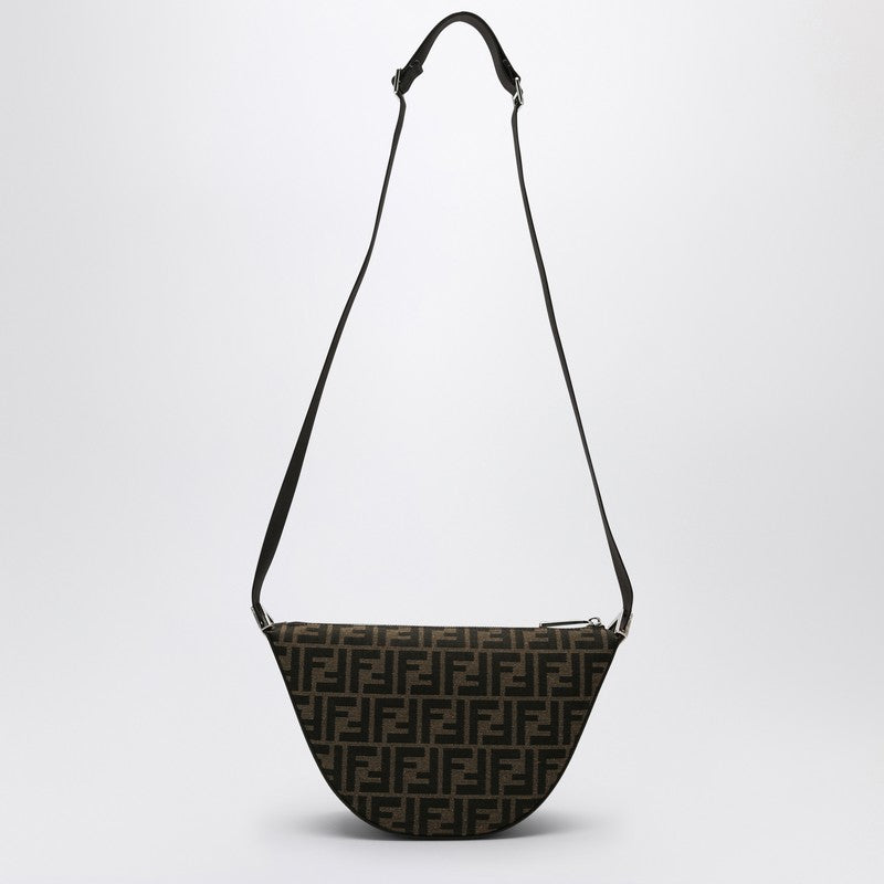 Fendi Melon Small Bag In Brown Ff Jacquard Men