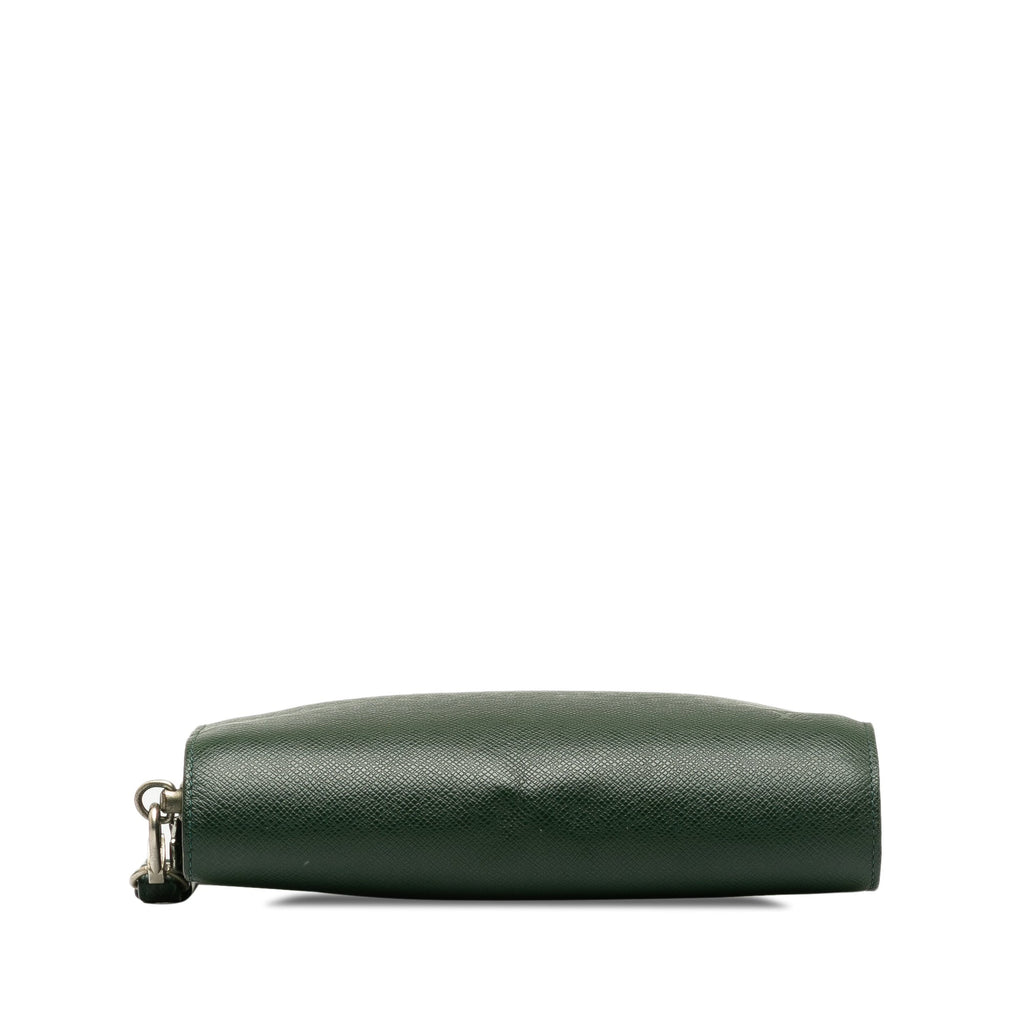 Green Louis Vuitton Taiga Baikal Clutch Bag