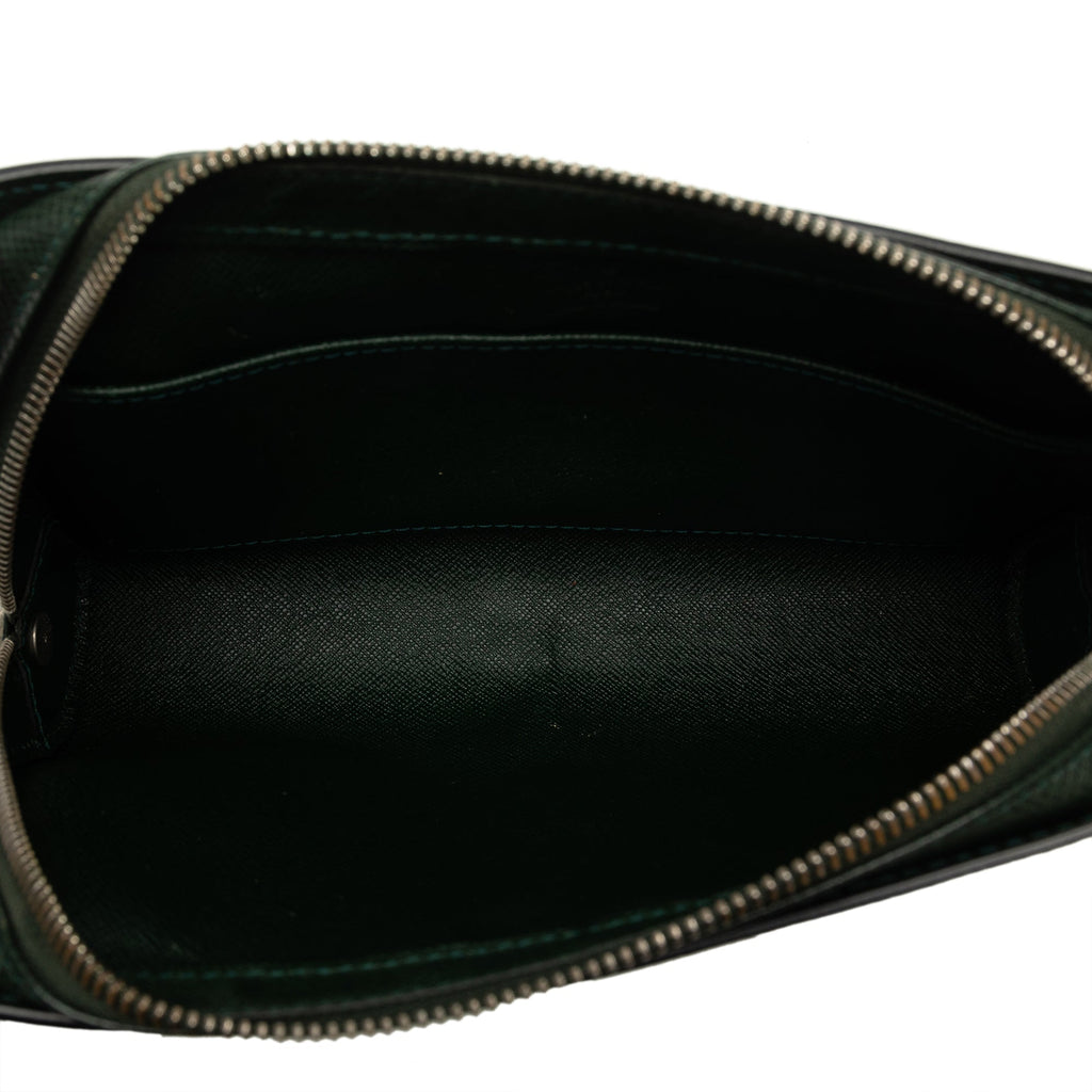 Green Louis Vuitton Taiga Baikal Clutch Bag