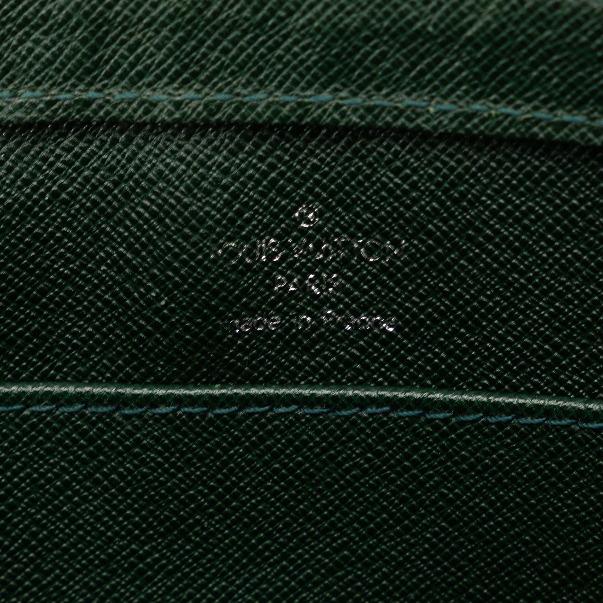 Green Louis Vuitton Taiga Baikal Clutch Bag