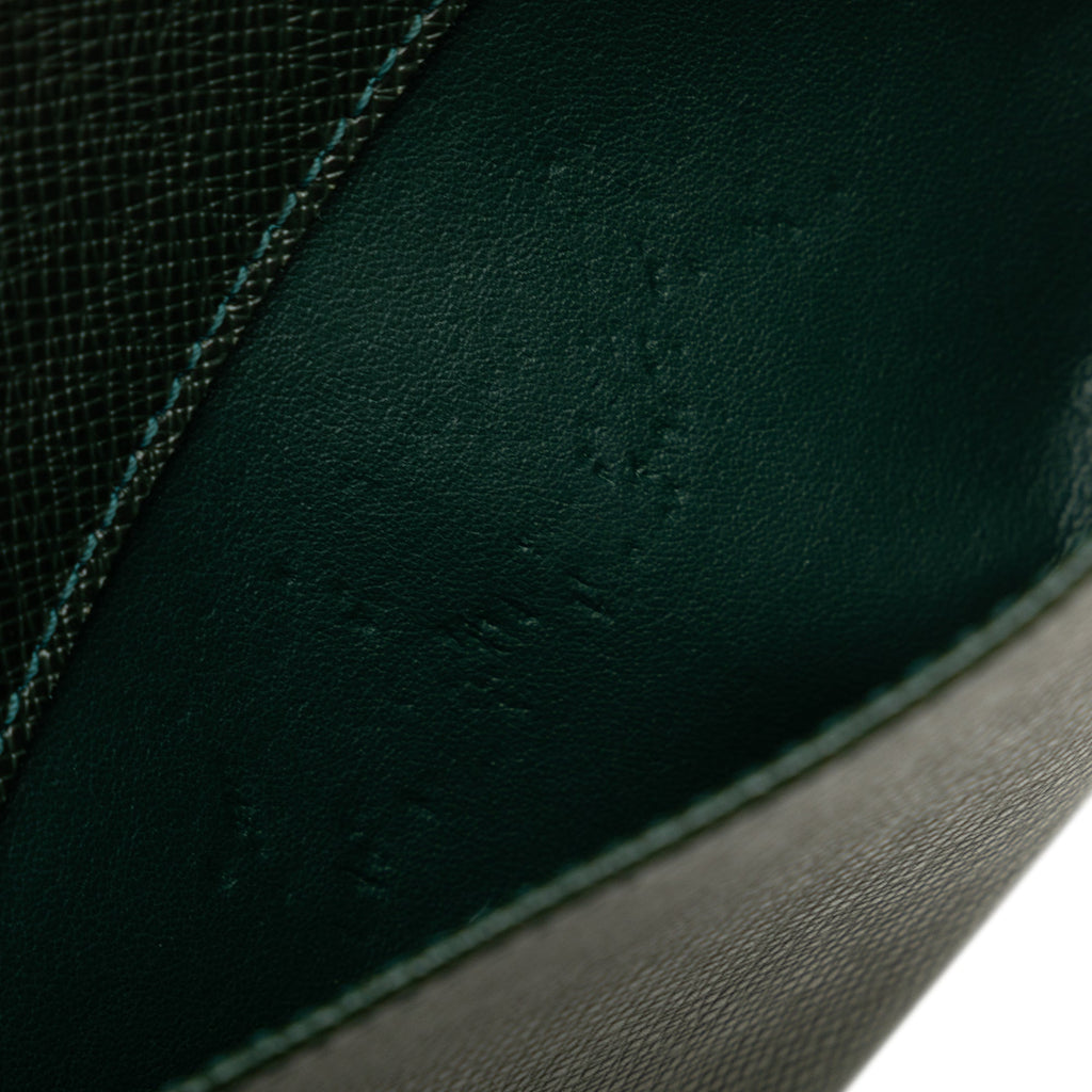 Green Louis Vuitton Taiga Baikal Clutch Bag