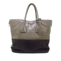 Black Prada Glace Calf Zippers Tote Bag