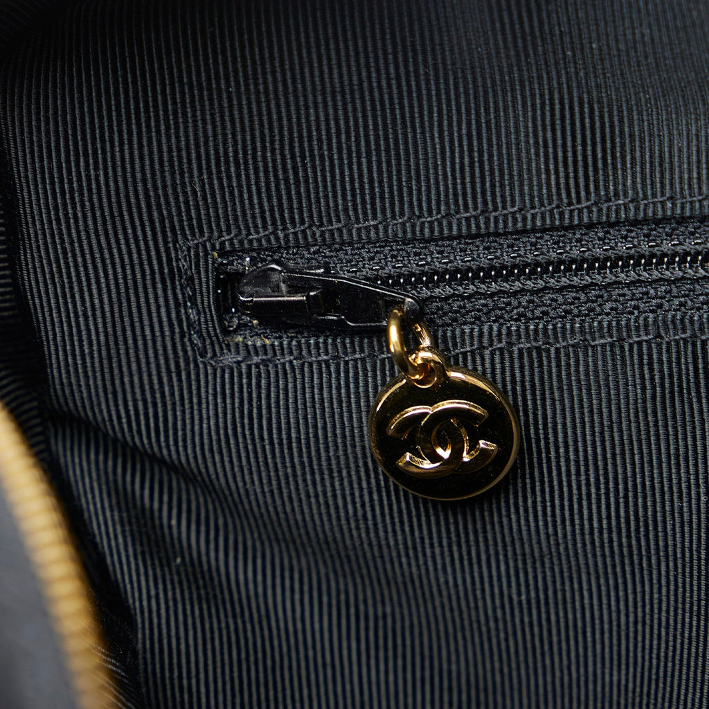 Chanel Triple CC Chain Tote Black Caviar Gold