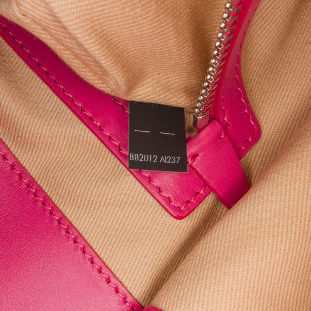 Pink Dolce&Gabbana Logo Plaque Shopper Tote Satchel