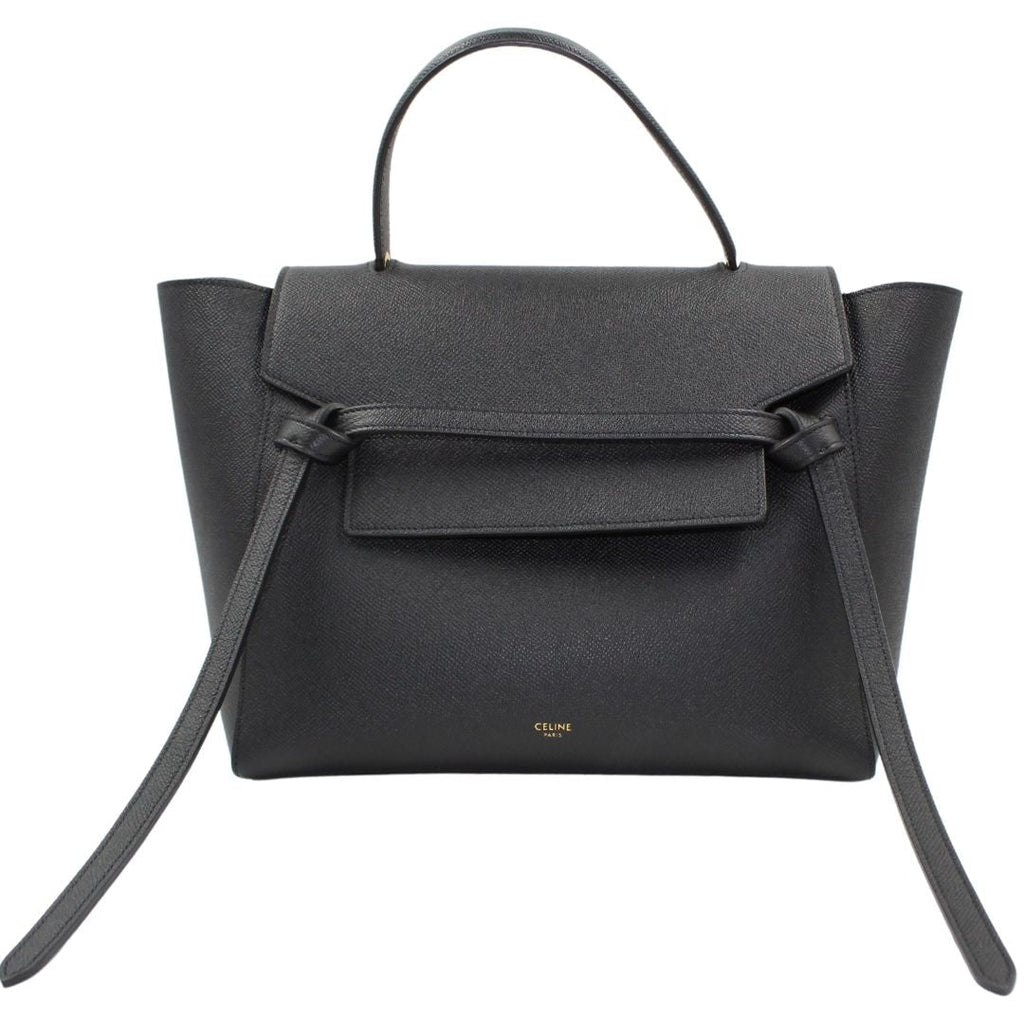 Celine Grained Calfskin Micro Belt Bag Black