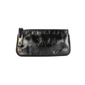Gucci Shiny Leather Clutch with Braided Trim & Tassel - '10s