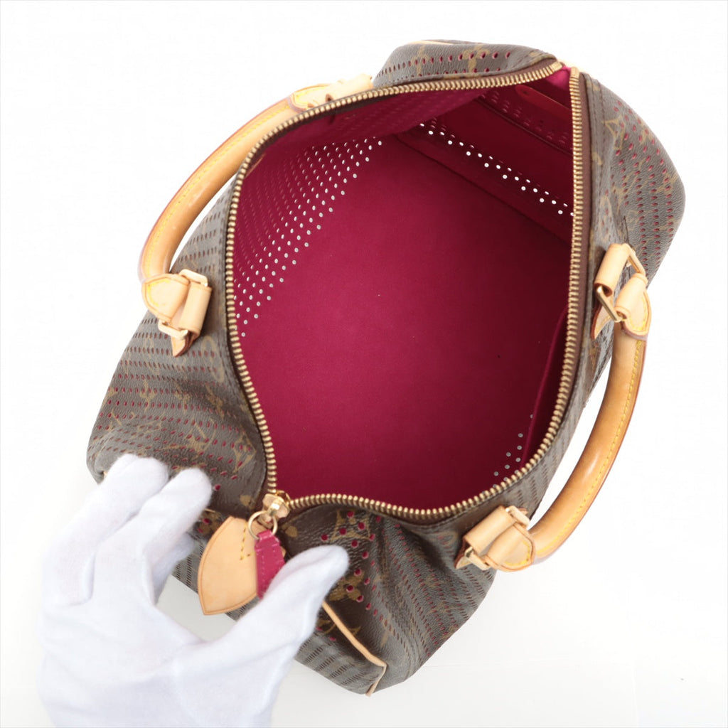 Louis Vuitton Monogram Perfo Speedy 30 Fushia