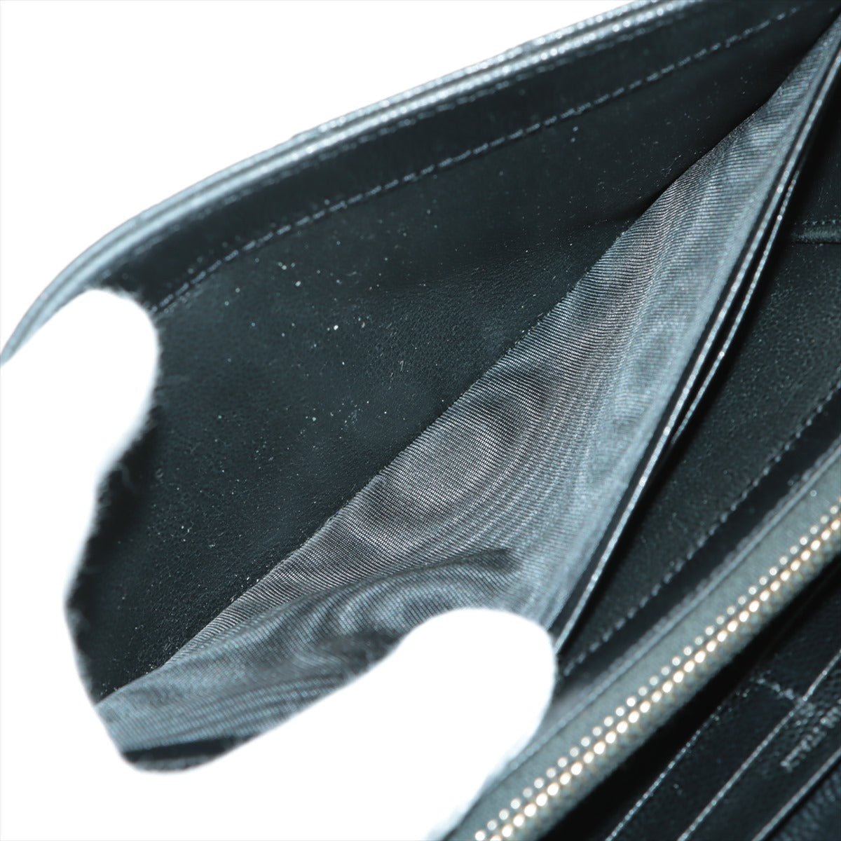 Saint Laurent V Stitch Envelop Long Wallet Black