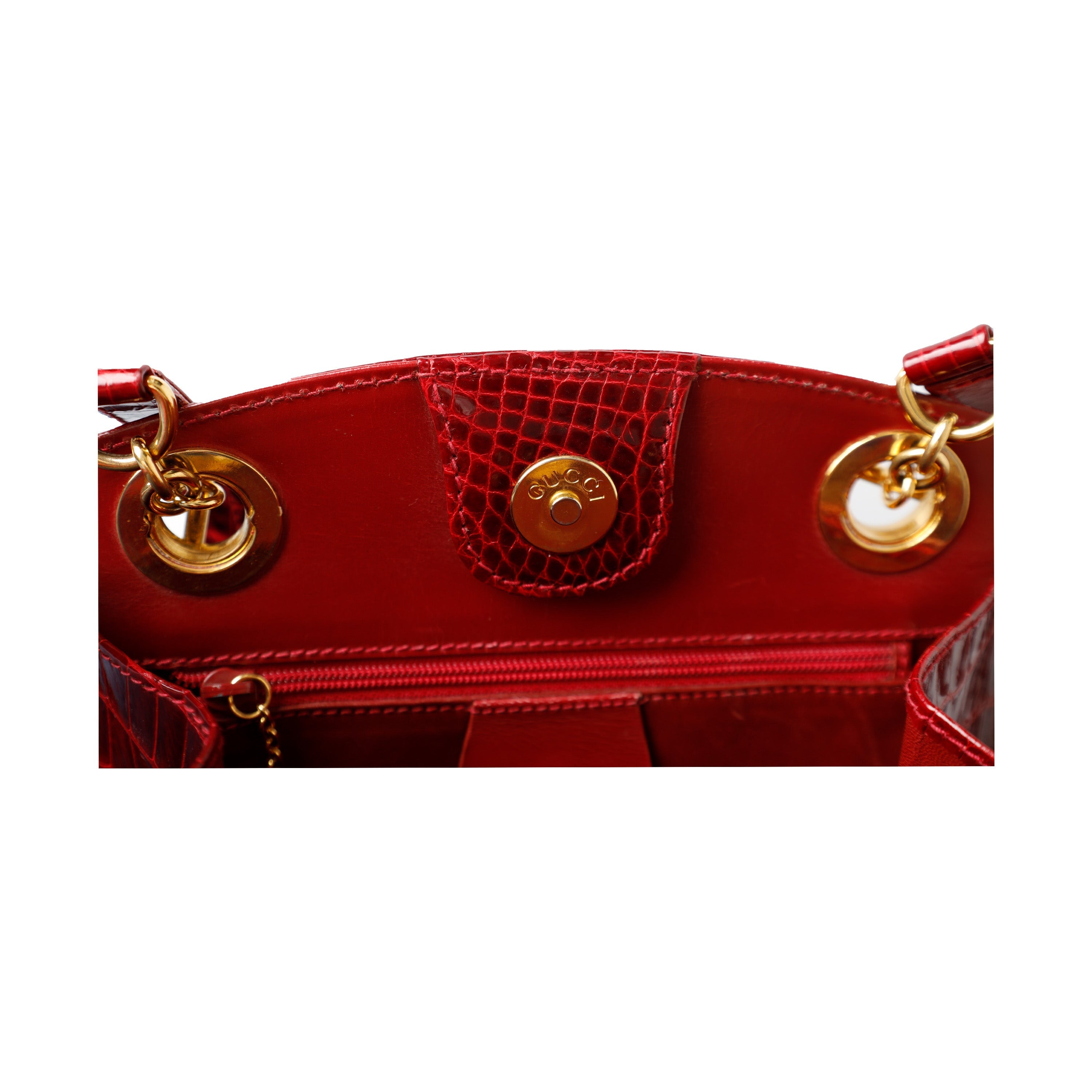 Gucci Vintage Exotic Leather Crossbody Bag - '80s
