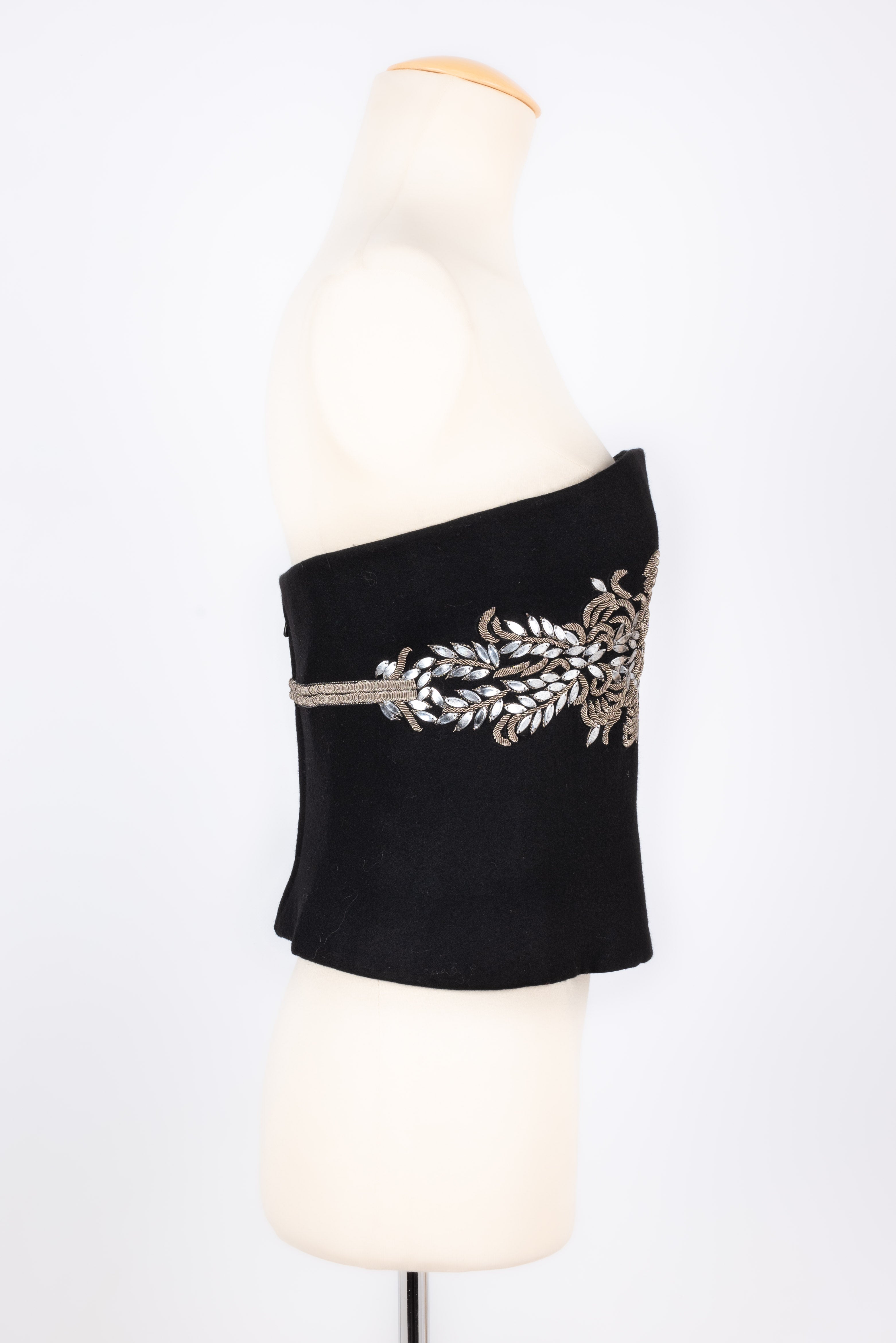Haut / bustier en laine brodÃƒÆ’Ã‚Â©e Anouska Hempel