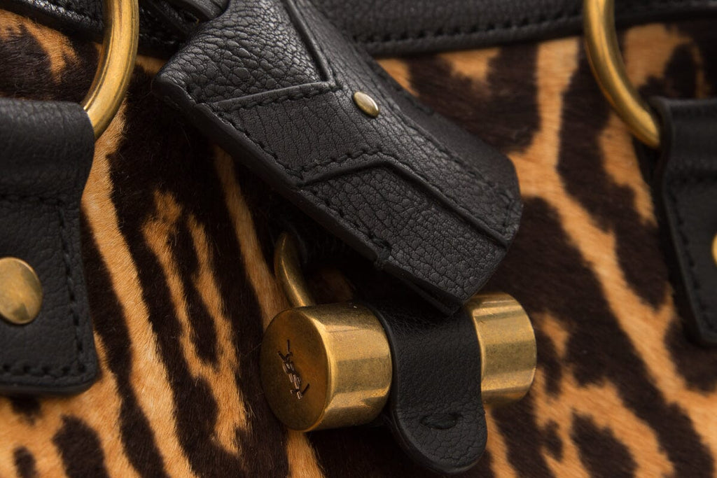 Yves Saint Laurent Cheetah Handle Bag