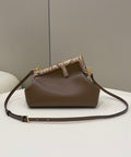 FI First Small Dark Brown For Women, HandBags, Shoulder And Crossbody Bags 10.2in/26cm FF 8BP129