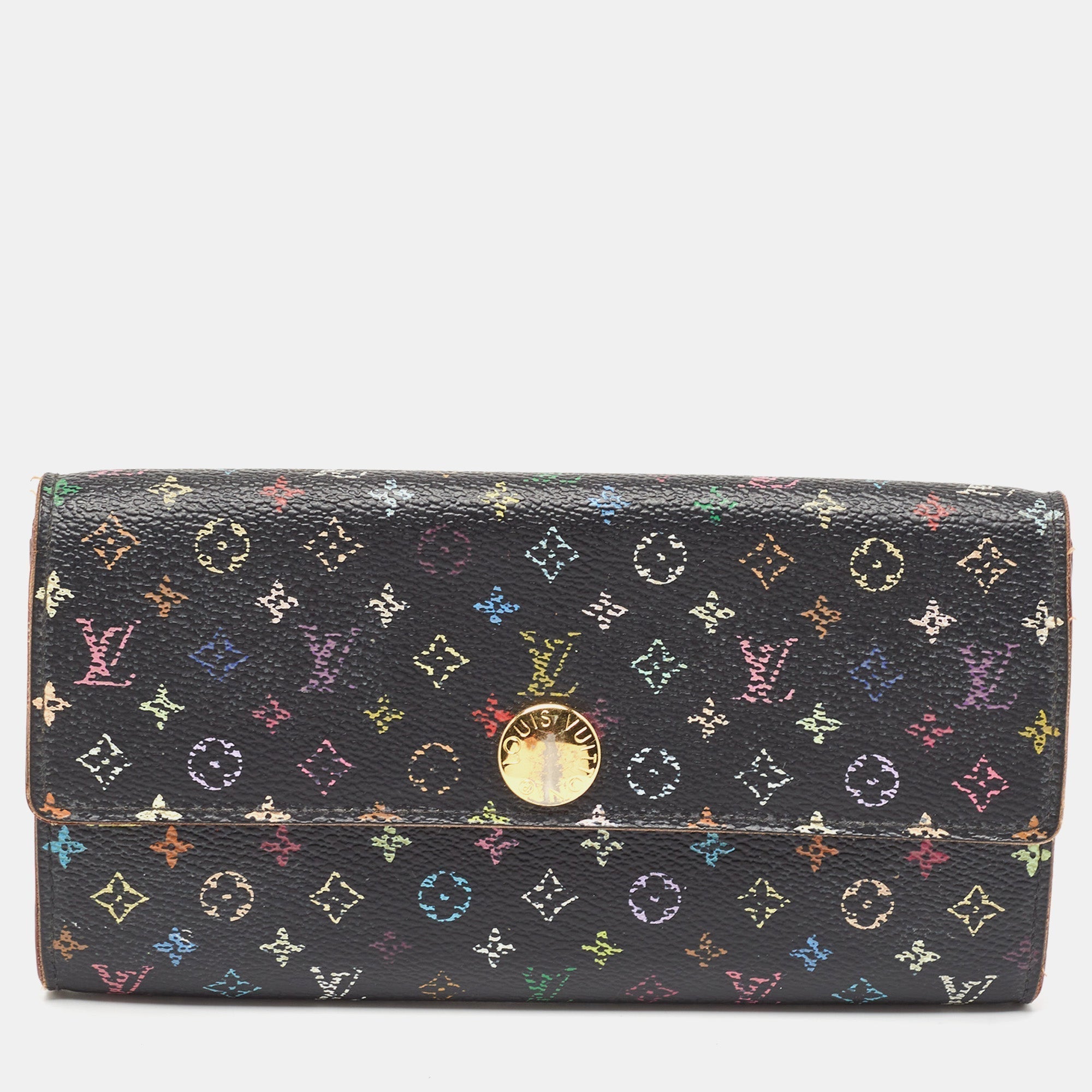 Louis Vuitton  Monogram Multicolore Canvas Sarah Wallet