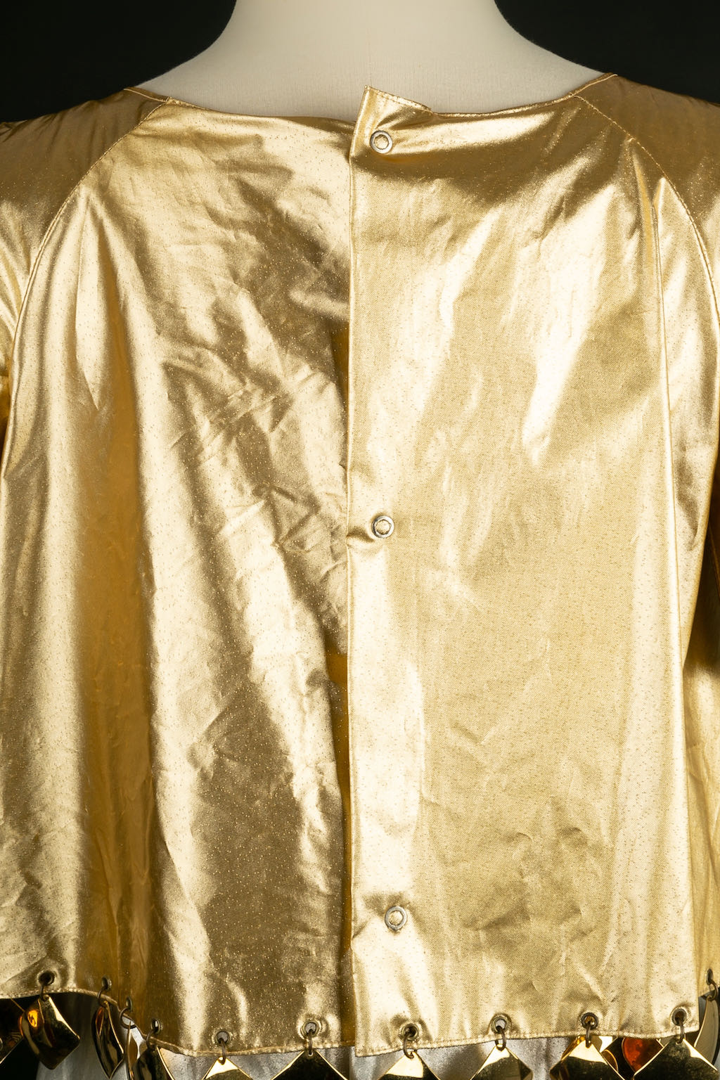 Robe dorÃƒÆ’Ã‚Â©e et argentÃƒÆ’Ã‚Â©e Paco Rabanne
