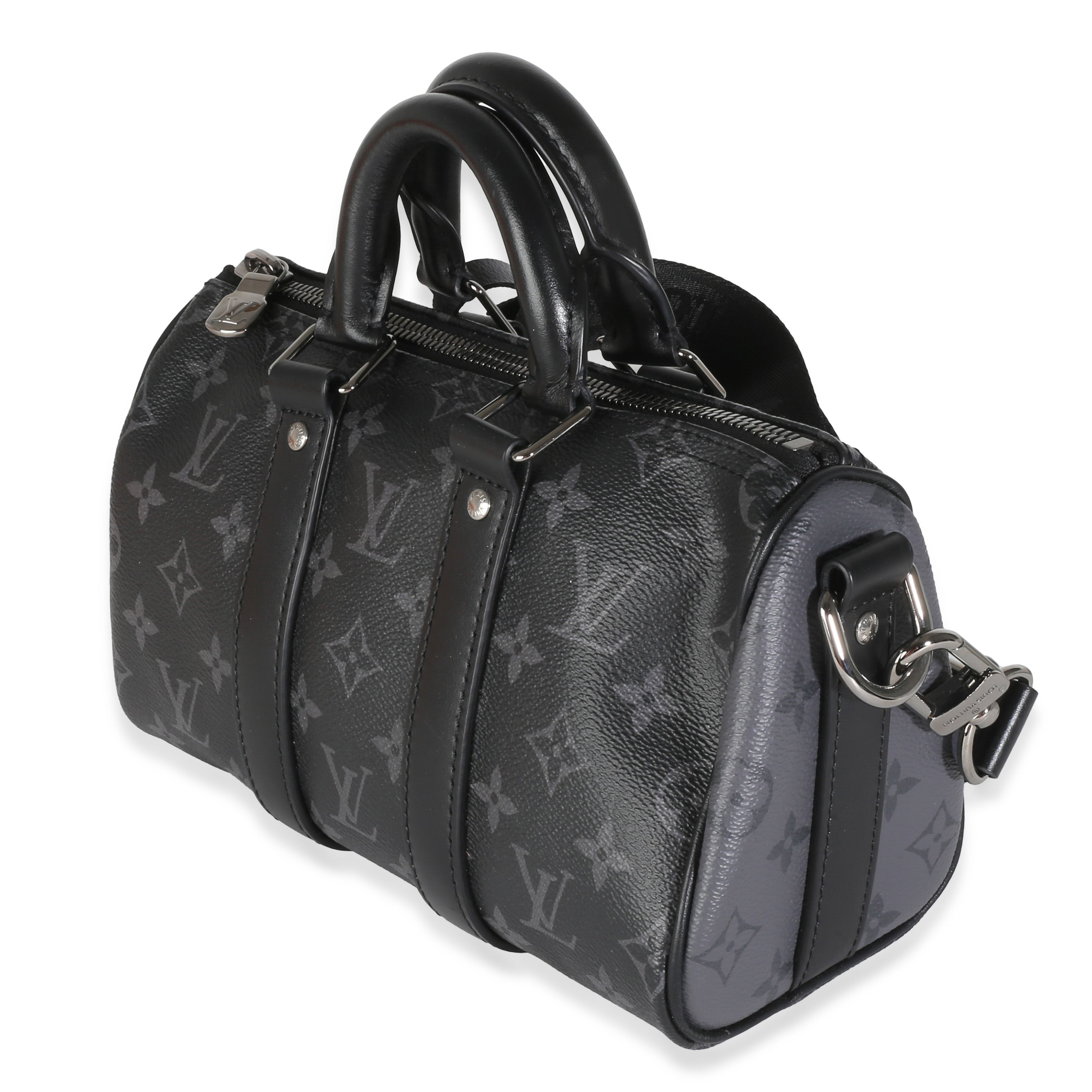 Louis Vuitton Monogram Eclipse Canvas Speedy Bandouliere 25
