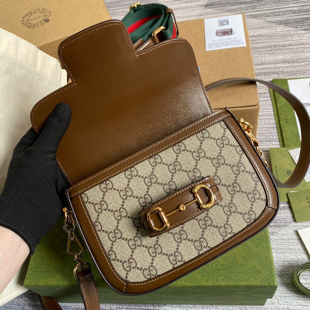 gg Horsebit 1955 gg Mini Bag Beige For Women, Women’s Bags 8in/21cm gg